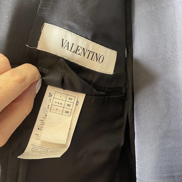 Men's Valentino Blazer Fleece Wool Black US 40 FR 50 Excellent! - Picture 4 of 8